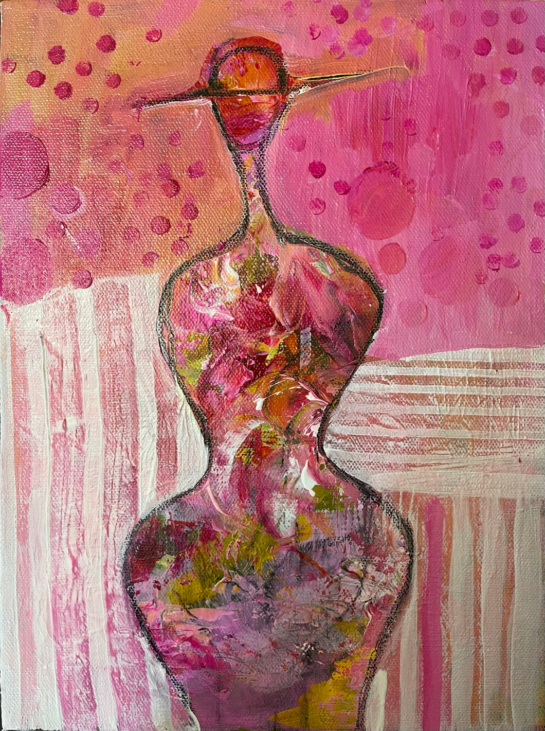 Lady in Pink (9x12)